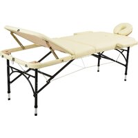 Массажный стол Atlas Sport складной Strong 70 см 3-с алюминиевый (бежевый) - Изображение №3 — Chaika Market