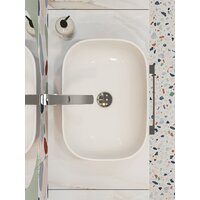  Cersanit Столешница Stone Aura 63854 (светло-серый сатиновый) - Изображение №3 — Chaika Market