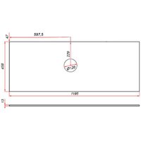  ЗОВ Столешница 13 CKP13W1195458C1 (белый) - Изображение №2 — Chaika Market