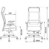 Офисное кресло Бюрократ T-995 (черный TW-01, сетка/ткань) - Изображение №13 — Chaika Market