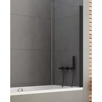 Стеклянная шторка для ванны NEW TRENDY New Soleo Black 90x140 P-0040 — Chaika Market