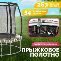Батут Sundays Favorite Premium 10FT (квадраты, с сеткой, с лестницей) - Изображение №3 — Chaika Market