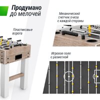 Настольный футбол Unix Line GTS125X61GWD - Изображение №9 — Chaika Market