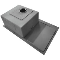 Кухонная мойка Stellar Decor S7850NB-L-D (нано черный) - Изображение №7 — Chaika Market