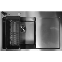 Кухонная мойка Stellar Decor S7850NB-L-D (нано черный) — Chaika Market