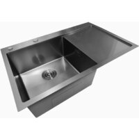 Кухонная мойка Stellar Decor S7850NB-L-D (нано черный) - Изображение №9 — Chaika Market