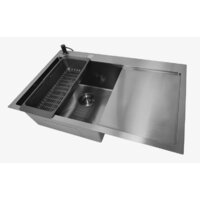 Кухонная мойка Stellar Decor S7850NB-L-D (нано черный) - Изображение №4 — Chaika Market