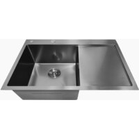 Кухонная мойка Stellar Decor S7850NB-L-D (нано черный) - Изображение №5 — Chaika Market