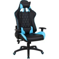 Игровое (геймерское) кресло Brabix GT Master GM-110 (черный/голубой) — Chaika Market