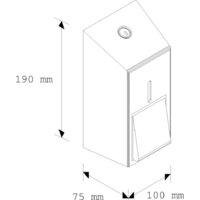 Дозатор для жидкого мыла Merida Stella Mini DSM102 (матовый) - Изображение №3 — Chaika Market