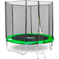 Батут GetActive Jump 8ft - 252 см с лестницей, внешней сеткой (зеленый) — Chaika Market
