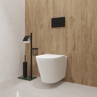 Унитаз подвесной Lauter Longer 2110822 + GROHE Rapid SL 39504000 с кнопкой (круглая, хром) - Изображение №10 — Chaika Market