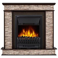 Портал Firelight Scala Classic (камень сланец скалистый бурый/шпон темный дуб) — Chaika Market