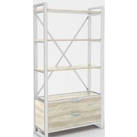 Стеллаж Hype Mebel Стандарт Люкс 80x200 (белый/древесина белая) — Chaika Market