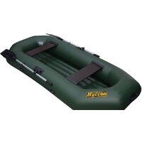 Гребная лодка Муссон S-262 НД (зеленый) - Изображение №3 — Chaika Market