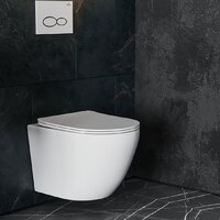 Унитаз подвесной Roxen Antares 530185-01 в комплекте с инсталляцией StounFix Dual Fresh 6 в 1 966626 (кнопка: бежевый) - Изображение №10 — Chaika Market