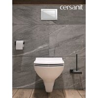 Унитаз подвесной Cersanit Carina New Clean On с инстал. Link Pro (с кнопкой Corner 64077 белый) - Изображение №14 — Chaika Market