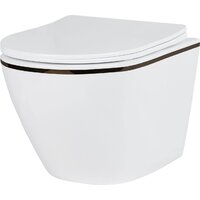 Унитаз подвесной Roxen Antares Black в комплекте с инсталляцией StounFix Dual Fresh 6 в 1 964681 (кнопка: черный матовый) - Изображение №6 — Chaika Market