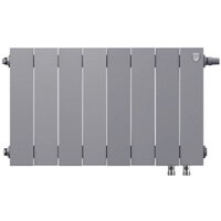 Биметаллический радиатор Royal Thermo PianoForte 300 Silver Satin (8 секций) нижнее подключение - Изображение №2 — Chaika Market