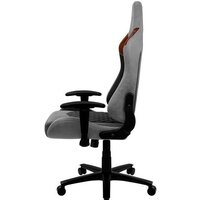 Игровое (геймерское) кресло AeroCool Duke Tan Grey (черный/серый) - Изображение №6 — Chaika Market
