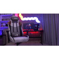 Игровое (геймерское) кресло AeroCool Duke Tan Grey (черный/серый) - Изображение №11 — Chaika Market
