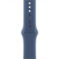 Умные часы Apple Watch Series 10 46 мм (алюминиевый корпус, серебристый/синий, спортивный силиконовый ремешок M/L) - Изображение №3 — Chaika Market