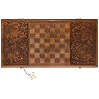 Шашки/нарды Haleyan Тигр Люкс kh007 - Изображение №2 — Chaika Market