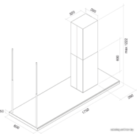  Falmec Design Lumen Isola 1000 (175) - Изображение №5 — Chaika Market