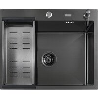 Кухонная мойка Futur FK 5050 B Eco Nano (черный нано) - Изображение №2 — Chaika Market