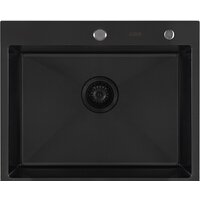 Кухонная мойка ARFEKA Eco AR 600*500 Black PVD Nano Decor — Chaika Market