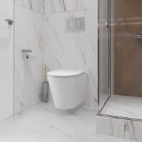 Унитаз подвесной Lauter Longer 2110822 + GROHE Rapid SL 38772001 с кнопкой (прямоугольная, хром) - Изображение №18 — Chaika Market