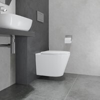 Унитаз подвесной Lauter Longer 2110822 + GROHE Rapid SL 38772001 с кнопкой (прямоугольная, хром) - Изображение №16 — Chaika Market