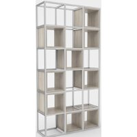 Стеллаж Hype Mebel Грос 105x210 (белый/древесина белая) - Изображение №1 — Chaika Market