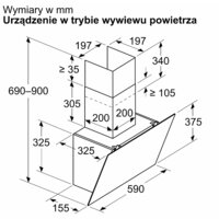 Кухонная вытяжка Bosch Serie 2 DWK65DK20 - Изображение №9 — Chaika Market