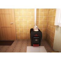 Свободностоящая печь-камин Теплодар Локомотивъ 120 - Изображение №3 — Chaika Market