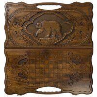 Шашки/нарды Haleyan Медведь kh021 - Изображение №2 — Chaika Market