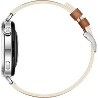 Умные часы Huawei Watch GT 6 41 мм (серебристый, с коричневым кожаным ремешком, международная версия) - Изображение №5 — Chaika Market