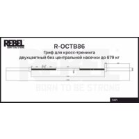 Гриф для штанги Rebel R-OCTB86 - Изображение №5 — Chaika Market
