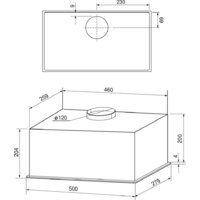 Кухонная вытяжка Krona Arven 500 PB V2 (белый) - Изображение №11 — Chaika Market