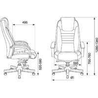 Офисное кресло Бюрократ T-9923WALNUT (черный) - Изображение №14 — Chaika Market