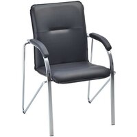 Офисный стул Helmi Самба М HL-F04 344607 (металл хром/экокожа/черный BOX2) — Chaika Market