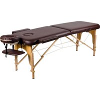 Массажный стол Atlas Sport складной 2-с 60 см деревянный (коричневый) — Chaika Market