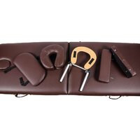 Массажный стол Atlas Sport складной 2-с 60 см деревянный (коричневый) - Изображение №3 — Chaika Market