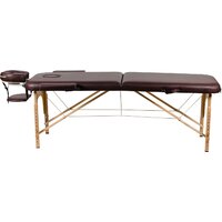 Массажный стол Atlas Sport складной 2-с 60 см деревянный (коричневый) - Изображение №2 — Chaika Market