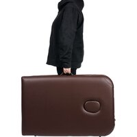 Массажный стол Atlas Sport складной 2-с 60 см деревянный (коричневый) - Изображение №10 — Chaika Market