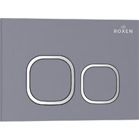 Унитаз подвесной Roxen Antares 530185-01 в комплекте с инсталляцией StounFix Dual Fresh 6 в 1 966332 (кнопка: серый бетон) - Изображение №8 — Chaika Market