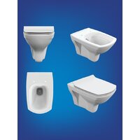 Унитаз подвесной Cersanit Carina New Clean On с инстал.Link Pro (с кнопкой Estetica 64109 белый) - Изображение №8 — Chaika Market