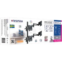 Кронштейн для телевизора Kromax OFFICE-4 (черный) - Изображение №2 — Chaika Market