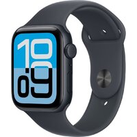 Умные часы Apple Watch SE 3 LTE 44 мм (алюминиевый корпус, полуночный/полуночный, спортивный силиконовый ремешок M/L) — Chaika Market