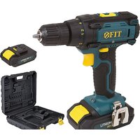 Дрель-шуруповерт FIT 80199 (с 2-мя АКБ, кейс) — Chaika Market